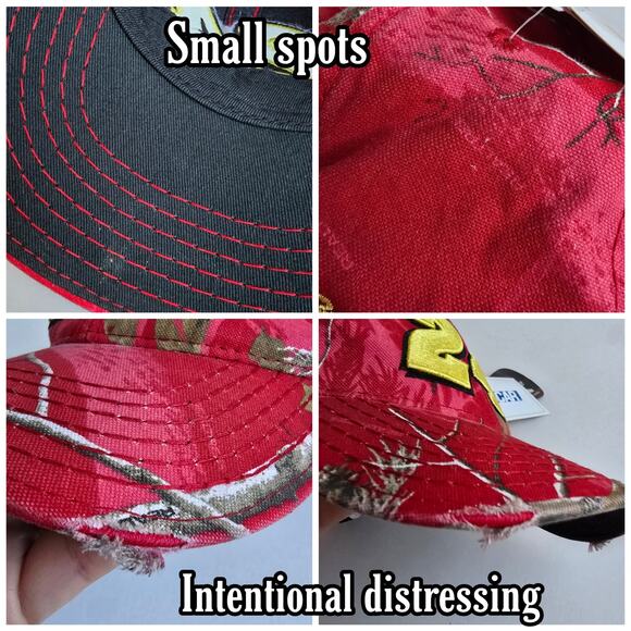 Nascar Jeff Gordon Hat #24 Red Pink Realtree Camo One Size Hendrick Racing Cap - Picture 8 of 10